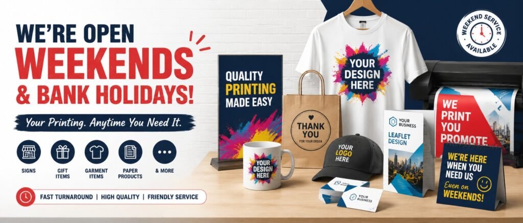Weekend Printing Service Dudley